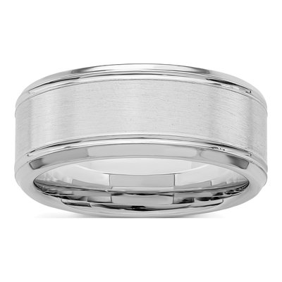 Sterling Silver 8mm Wedding Band
