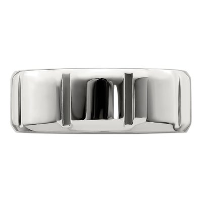 Sterling Silver 8mm Beveled Edge Wedding Band – view 4