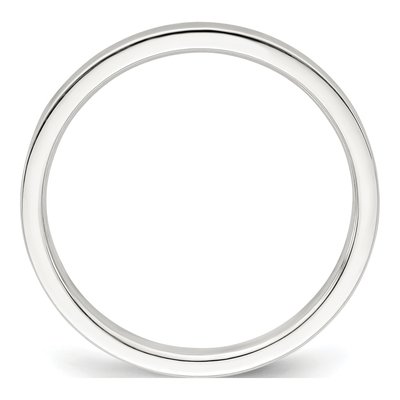 Sterling Silver 2mm Flat Wedding Band – view 3