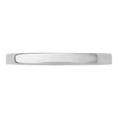 Sterling Silver 2mm Flat Wedding Band – view 4