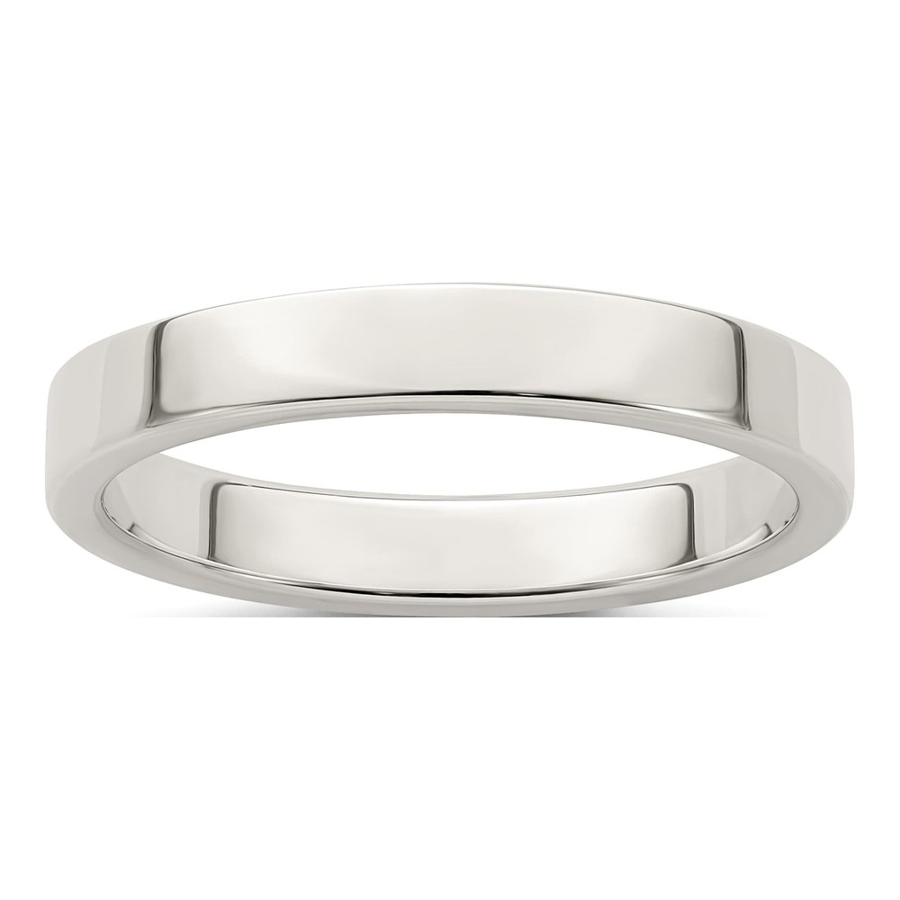 Sterling Silver 3mm Flat Wedding Band