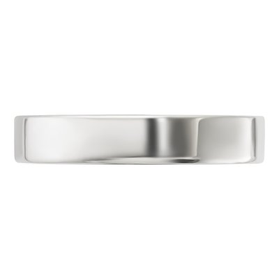 Sterling Silver 4mm Flat Wedding Band – view 4