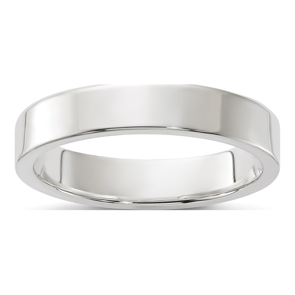 Sterling Silver 4mm Flat Wedding Band