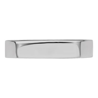 Sterling Silver 4mm Flat Wedding Band – view 4