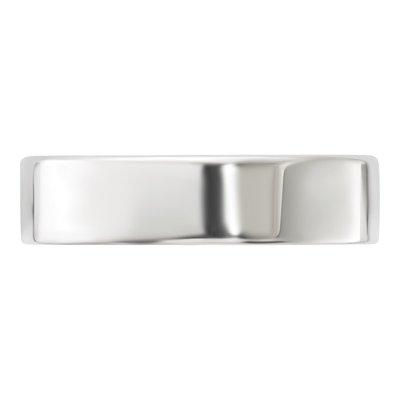 Sterling Silver 5mm Flat Wedding Band – view 4