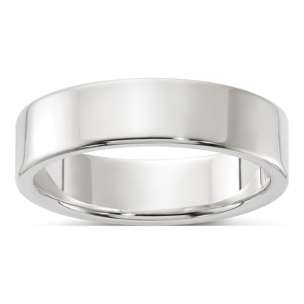 Sterling Silver 5mm Flat Wedding Band