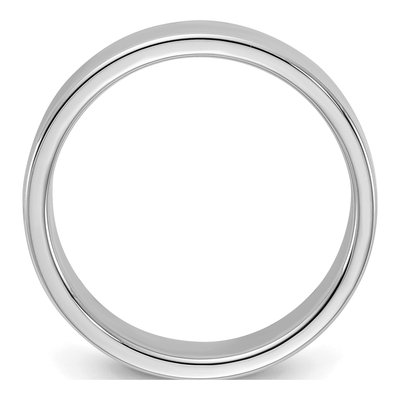 Sterling Silver 5mm Flat Wedding Band – view 3