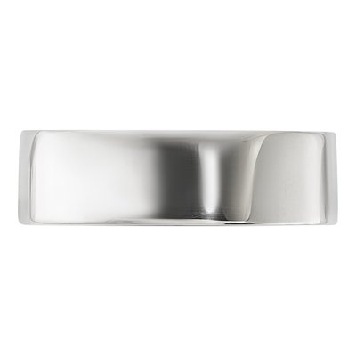 Sterling Silver 6mm Flat Wedding Band – view 4