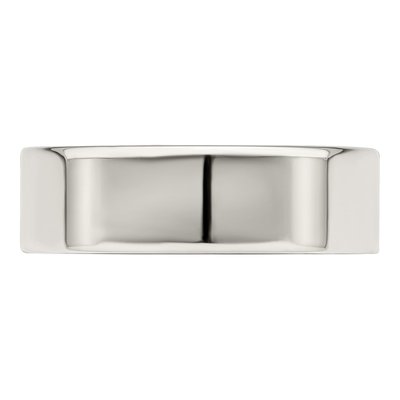 Sterling Silver 6mm Flat Wedding Band – view 6