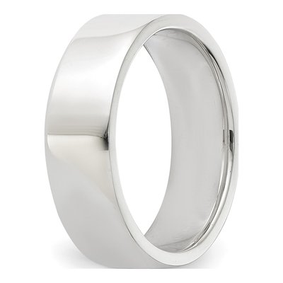 Sterling Silver 6mm Flat Wedding Band – view 7