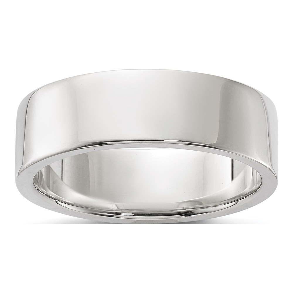 Sterling Silver 6mm Flat Wedding Band