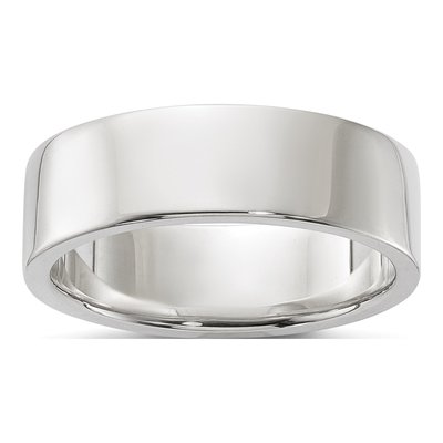 Sterling Silver 6mm Flat Wedding Band