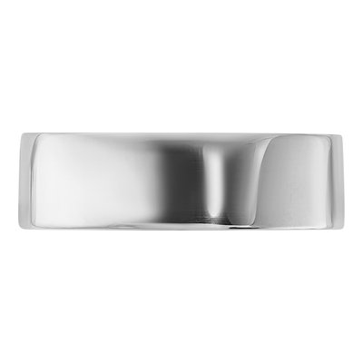 Sterling Silver 6mm Flat Wedding Band – view 3