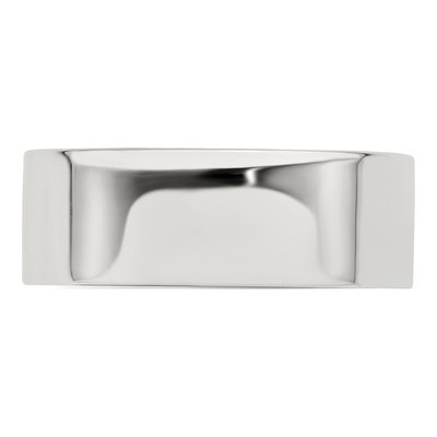 Sterling Silver 7mm Flat Wedding Band – view 5