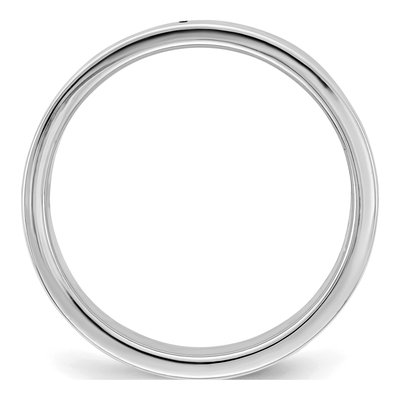 Sterling Silver 7mm Flat Wedding Band – view 3