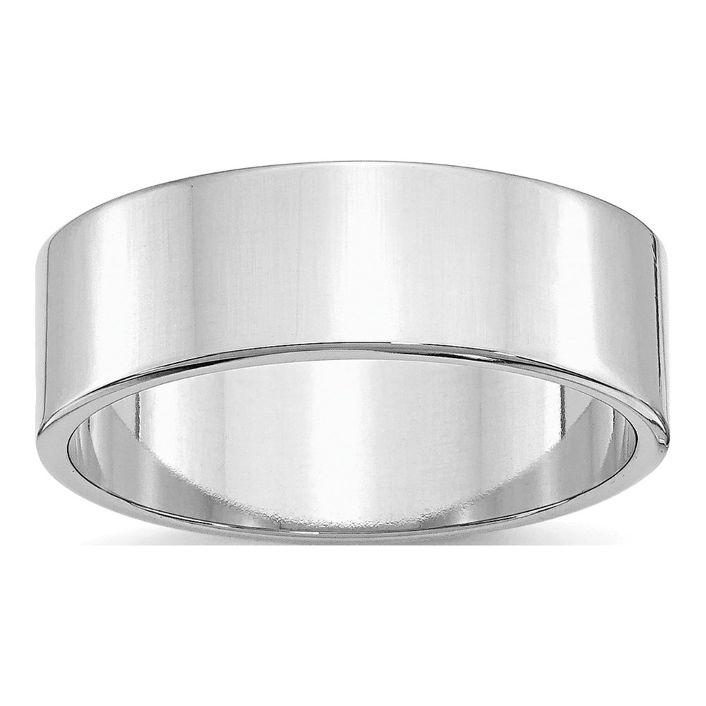 Sterling Silver 7mm Flat Wedding Band
