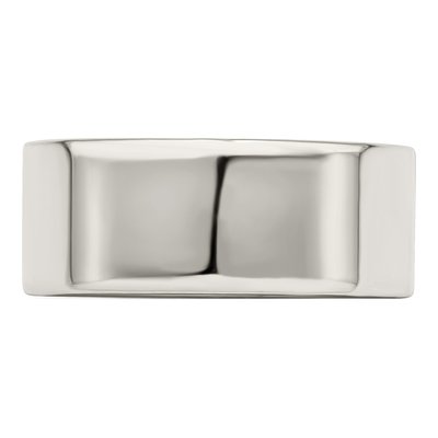 Sterling Silver 8mm Flat Wedding Band – view 5