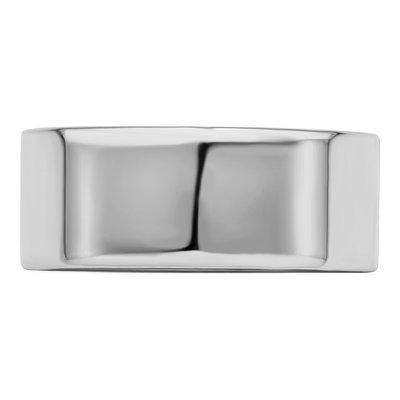 Sterling Silver 8mm Flat Wedding Band – view 3