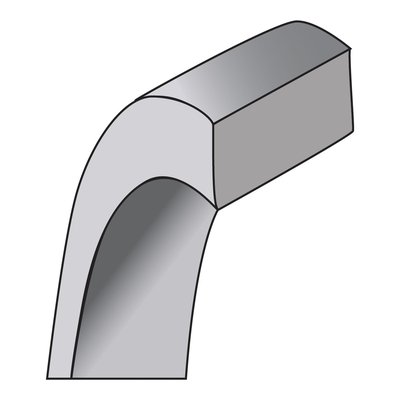 Sterling Silver 8mm Flat Wedding Band – view 4