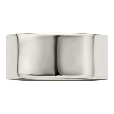 Sterling Silver 9mm Flat Wedding Band – view 5