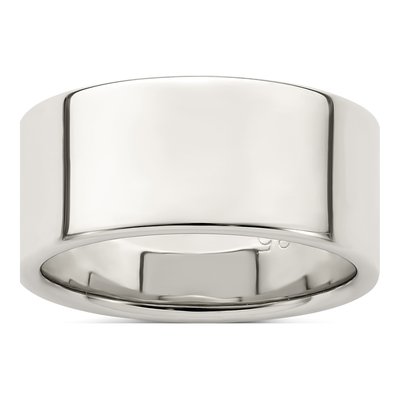 Sterling Silver 9mm Flat Wedding Band
