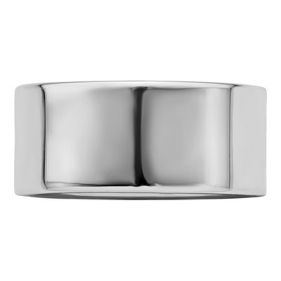 Sterling Silver 9mm Flat Wedding Band – view 3
