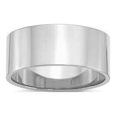 Sterling Silver 9mm Flat Wedding Band