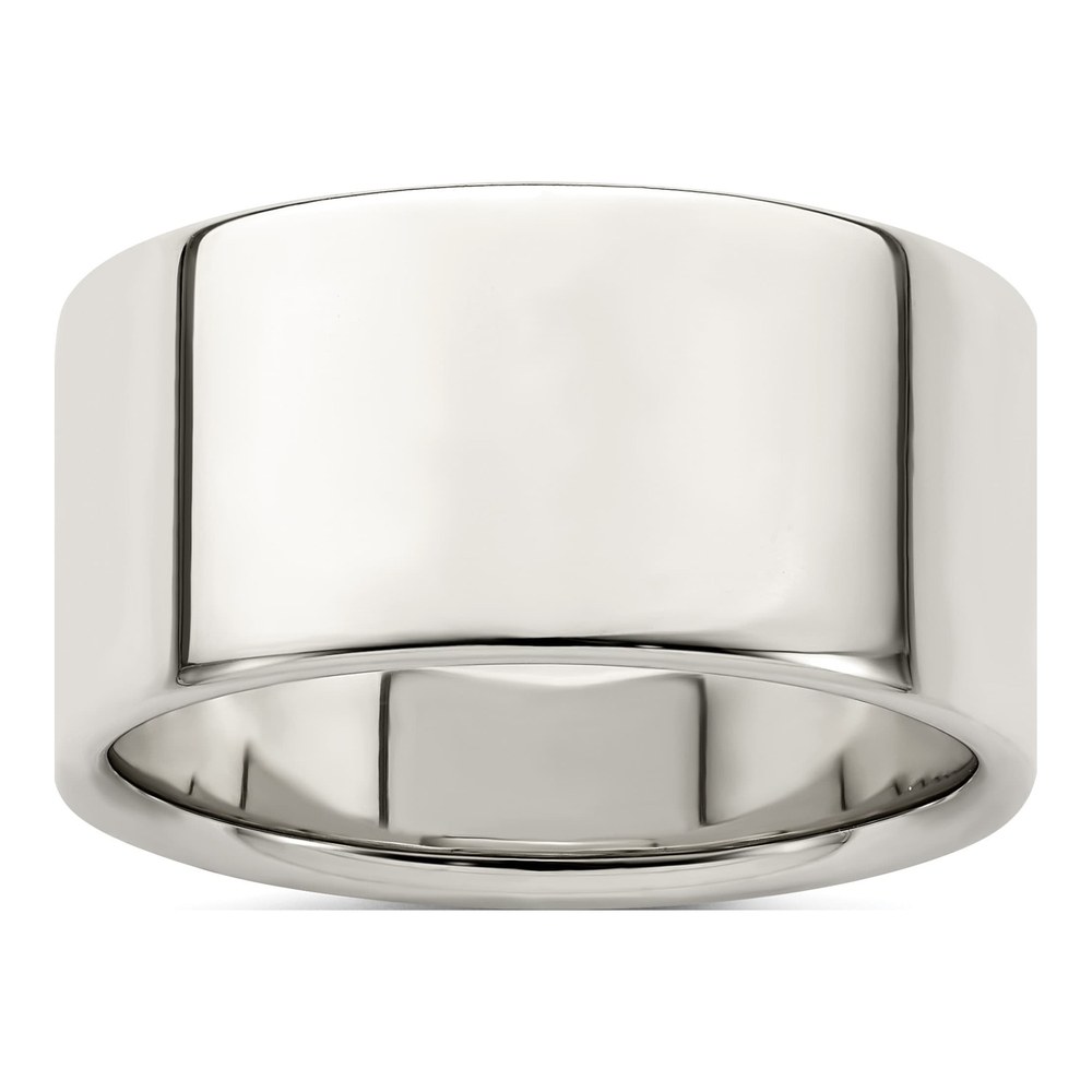Sterling Silver 10mm Flat Wedding Band
