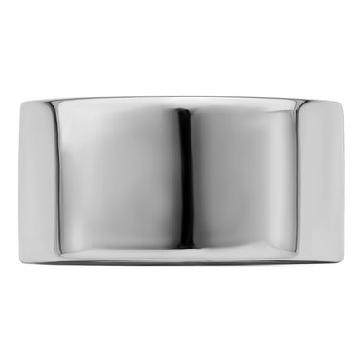 Sterling Silver 10mm Flat Wedding Band – view 3
