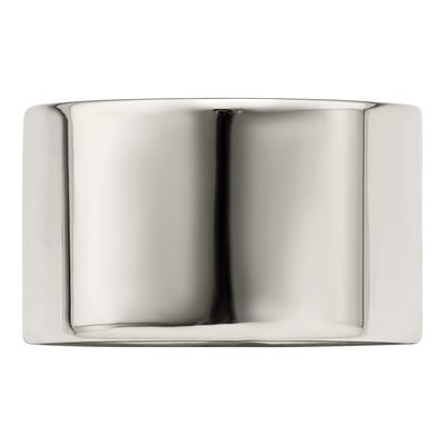 Sterling Silver 12mm Flat Wedding Band – view 5