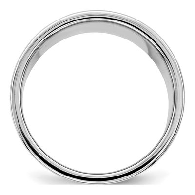 Sterling Silver 12mm Flat Wedding Band – view 2
