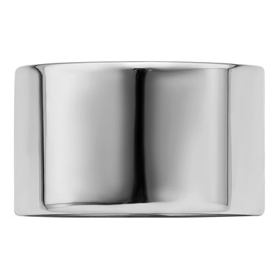 Sterling Silver 12mm Flat Wedding Band – view 3