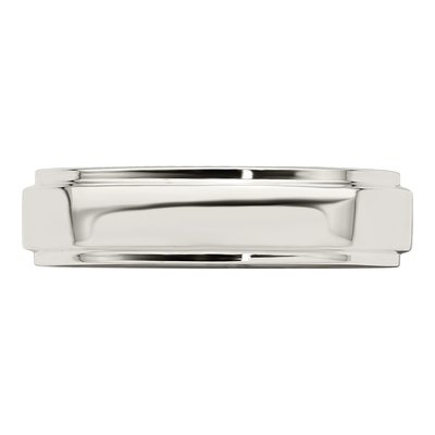 Sterling Silver 5mm Flat Step Edge Wedding Band – view 5