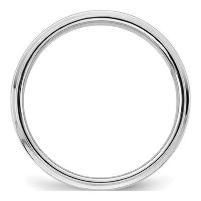 Sterling Silver 5mm Flat Wedding Band – view 2