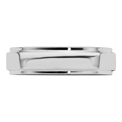 Sterling Silver 5mm Flat Wedding Band – view 3