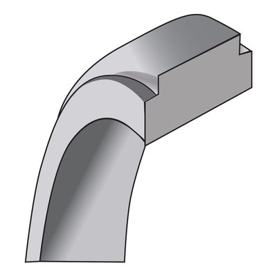 Sterling Silver 6mm Flat Step Edge Wedding Band – view 7