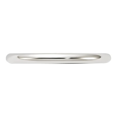 Sterling Silver 2mm Half Round Wedding Band – view 4