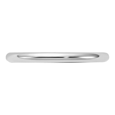 Sterling Silver 2mm Half-Round Wedding Band – view 4