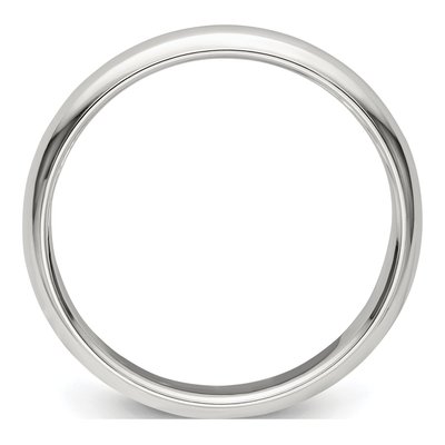 Sterling Silver 3mm Half Round Wedding Band – view 2