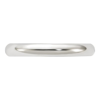 Sterling Silver 3mm Half Round Wedding Band – view 3