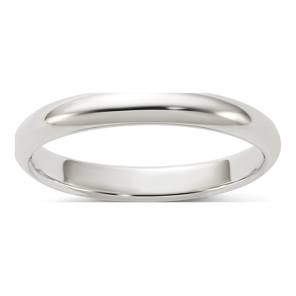 Sterling Silver 3mm Half Round Wedding Band