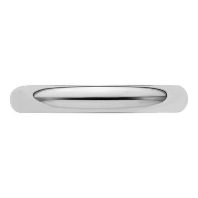 Sterling Silver 3mm Half-Round Wedding Band – view 4
