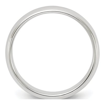 Sterling Silver 4mm Half Round Wedding Band – view 3