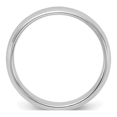Sterling Silver 4mm Half-Round Wedding Band – view 3