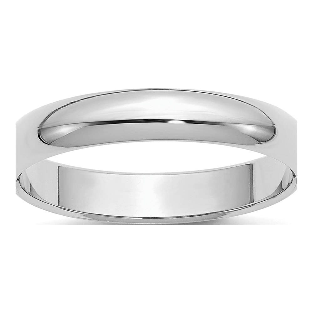 Sterling Silver 4mm Half-Round Wedding Band