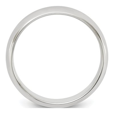 Sterling Silver 5mm Half Round Wedding Band – view 3