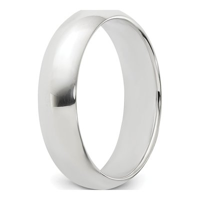 Sterling Silver 5mm Half Round Wedding Band – view 7