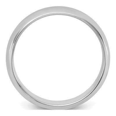 Sterling Silver 5mm Half-Round Wedding Band – view 2