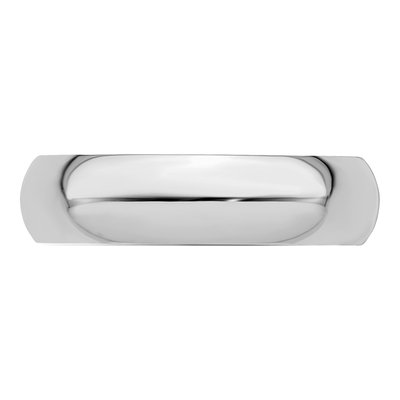 Sterling Silver 5mm Half-Round Wedding Band – view 4