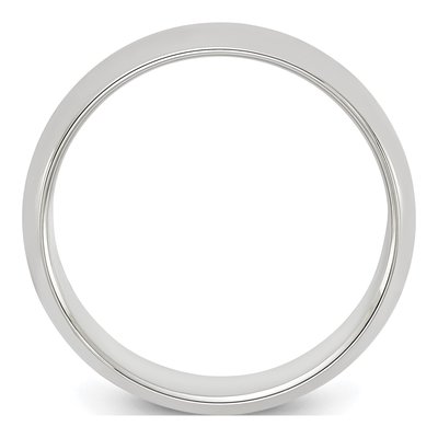 Sterling Silver 6mm Half Round Wedding Band – view 3